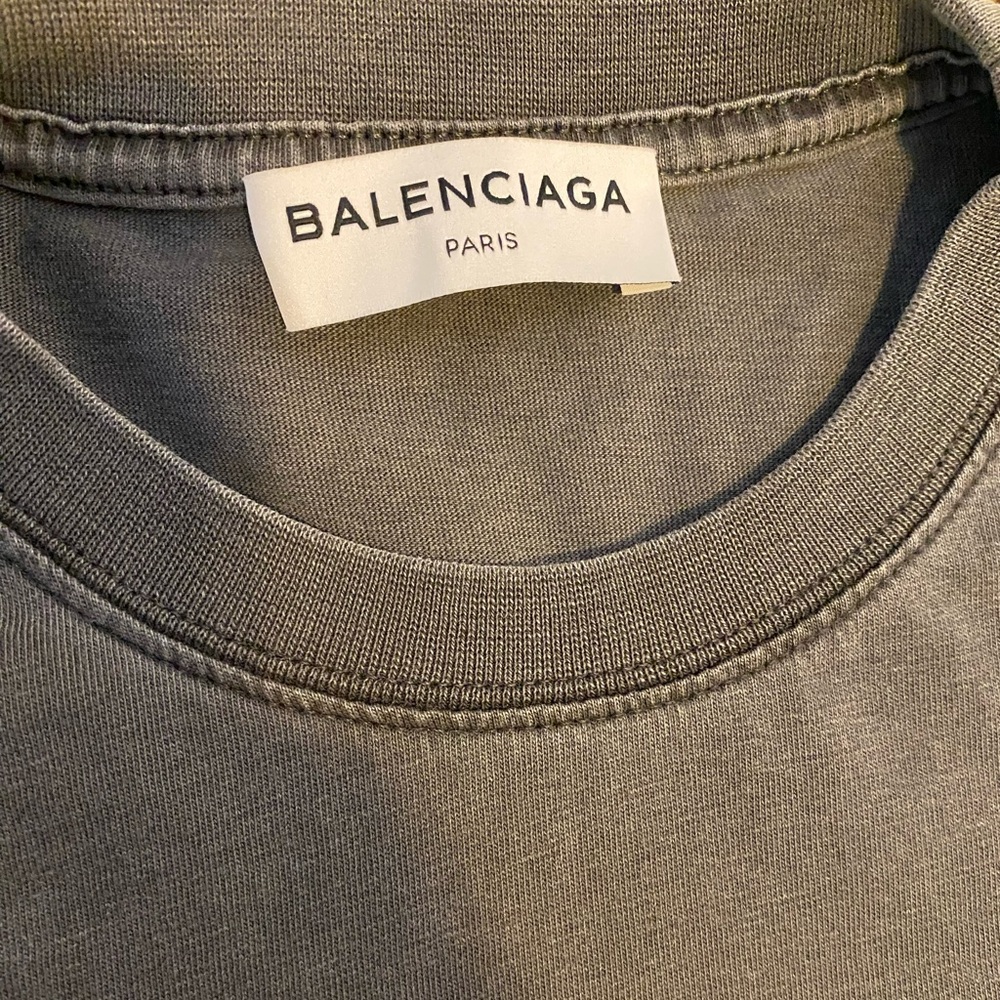 Balenciaga  Femme Fatale Embroidered Faded Gray